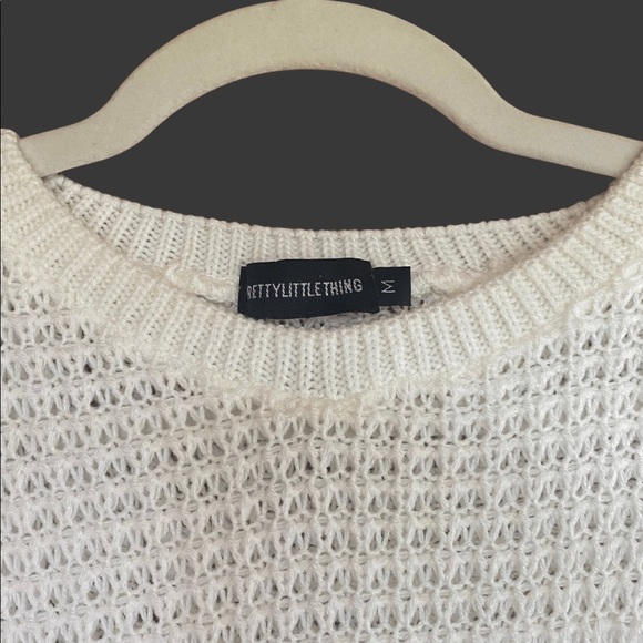 PrettyLittleThing Knit White Sweater - Picture 2 of 6